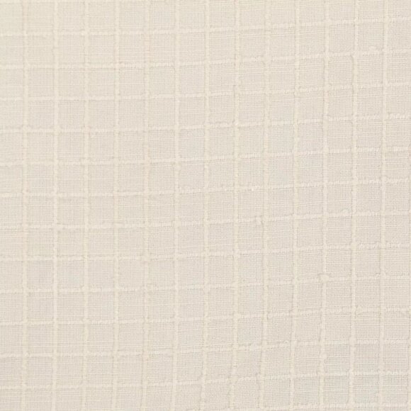 Threshold New Ivory Textured Plaid Single Lined Blackout Curtain Panel 50" x 84" - Picture 4 of 7